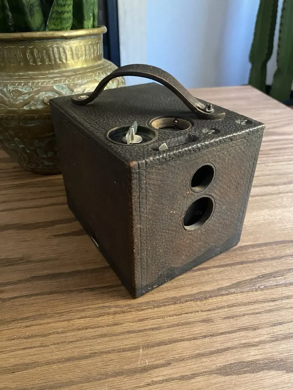 Antique 1800s Kodak No. 2 Bullseye Model D Box Camera Wood Working Shutter
